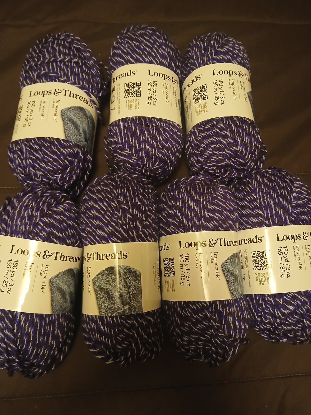 Purple Yarn - 7 Skeins